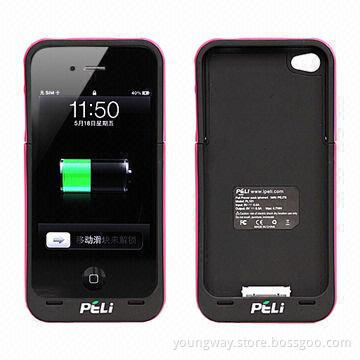 1,700mAh Power Pack Cases for iPhone 4/4S, Different Colors are Available